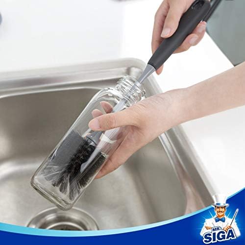 MR.SIGA Long Handle Bottle Brush, Non-Scratch Water Bottle Brush Cleaner