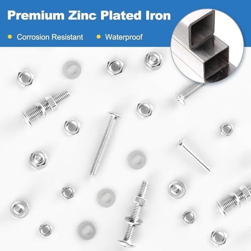 121PCS Nuts and Bolts Assortment Kit, M4 M5 M6 Phillips Head Machine Screws Assorted Set with Storage Case, Small Metric Bolts Nuts and Flat Washers Kit