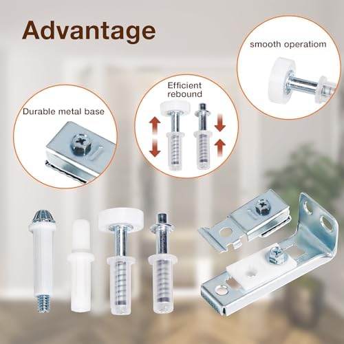 Bifold Door Hardware Repair Kit, 2-Pack Bifold Closet Door Hardware Kit Folding Door Hardware Repair Replacement Tool Kit