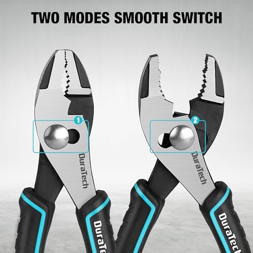 DURATECH 6 Inch Slip Joint Pliers, Small Pliers with Comfortable TPR Handle