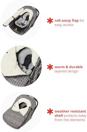 Skip Hop Winter Car Seat Cover, Stroll & Go, Heather Grey