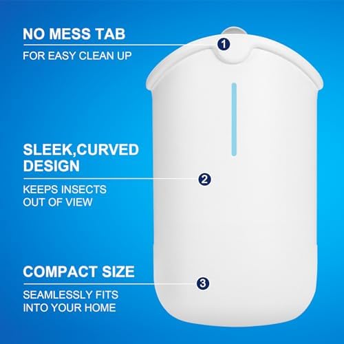 Flying Insect Trap & 5 Cartridges - Compatible with Refills