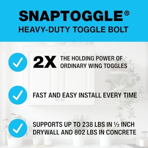 TOGGLER SNAPTOGGLE BA Toggle Anchor with Bolts, 10 Pack