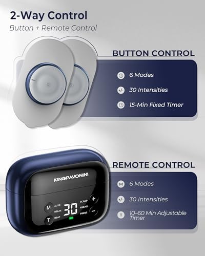 KingPavonini Wireless TENS Unit Muscle Stimulator, Pocket-Sized, Model U13