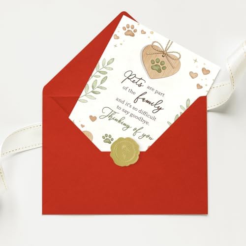 Pet Sympathy Card, Pet Loss Card for Dog Cat
