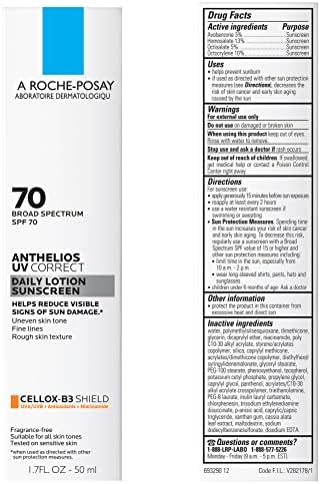 La Roche-Posay Anthelios UV Correct SPF 70 Face Sunscreen & Lotion, 1.7oz