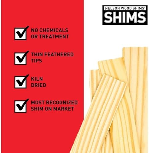 Nelson Wood Shims 8" 24 Pack - Kiln Dried Wood