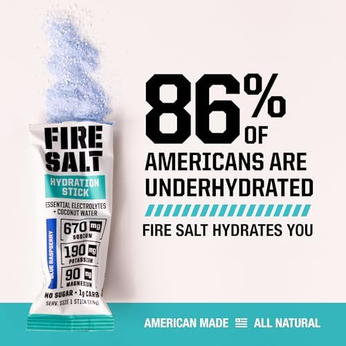 Fire Salt Variety Pack Electrolyte Hydration Sticks, Zero Sugar, 32 Count