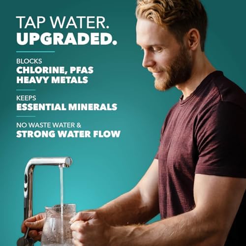 CuZn UC-200 Under Sink Water Filter, NSF/ANSI 42 & 372, 5-Year Filter Life