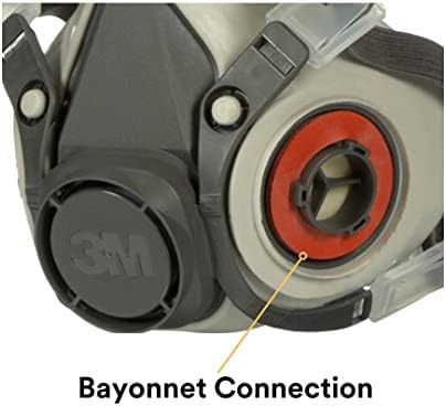 3M 6200 Half Mask for Use With 6000 Series Cartridges, Face Piece