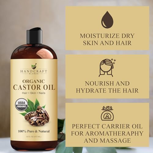 Handcraft Blends Organic Castor Oil - 16 Fl Oz