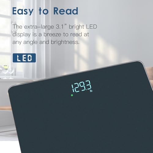 Homebuds Bathroom Scale for Body Weight Precision 0.1lb, Weight Scale 400lb