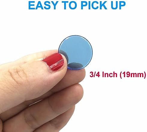Yuanhe 500 Pieces 3/4 Inch Transparent Counting Chips for Bingo Game, Party, Classroom, Game Night - Mixed Color