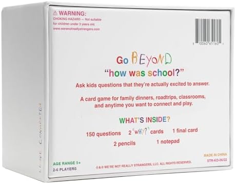 WE'RE NOT REALLY STRANGERS Kids Edition, Conversation Card Games for Kids