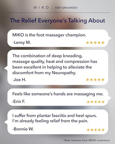 MIKO Shiatsu Foot Massager with Heat and Air Compression