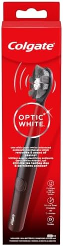 Colgate Optic White Pro-Series Battery Operated Electric Toothbrush, Soft