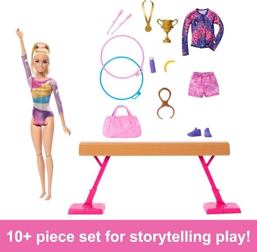 Barbie Gymnastics Doll & Accessories Playset