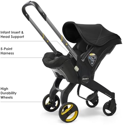 Doona Car Seat & Stroller, Nitro Black - All-in-One Travel System