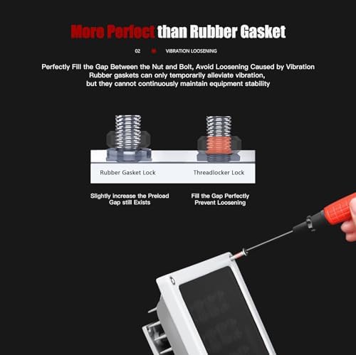 2 Pack Thread Locker Blue 243 (Removable) + Red 271 (Permanent)