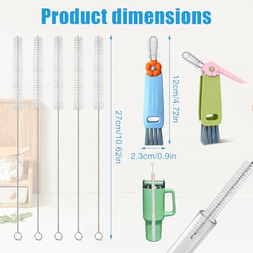3-in-1 Lid Cleaning Brush Set, Multifunctional Bottle Cleaning Brush