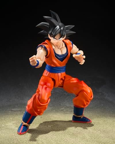 TAMASHII NATIONS - Dragon Ball Z - Son Goku (The Kind-Hearted Saiyan) S.H.Figuarts Action Figure