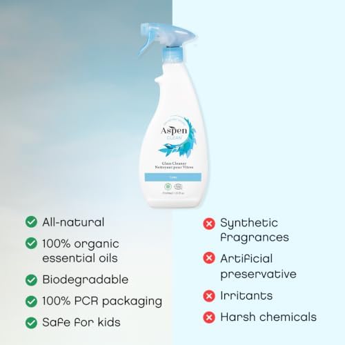 AspenClean Glass Cleaner Spray | 22 oz - Pack of 2
