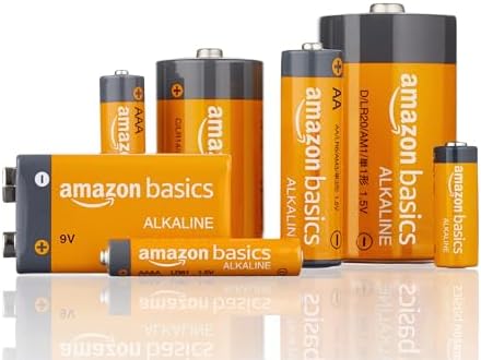 Amazon Basics 4-Pack 23A Alkaline Battery, 12 Volt, Long-Lasting Power, for Key Fobs and Garage Door Openers