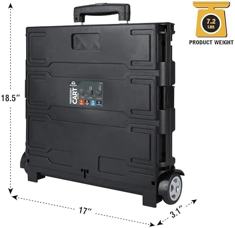 Olympia Tools 85-010 Grand Pack-N-Roll Portable Tools Carrier with Telescopic Handle, 80 Lb. Load Capacity, Black 2025 New Version