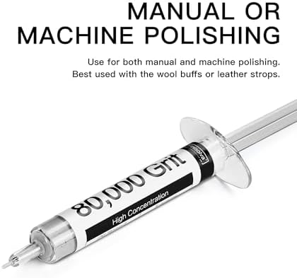 Diamond Paste Polishing and Lapping Compound Kit, 6 Pack, 450-80,000 Grit