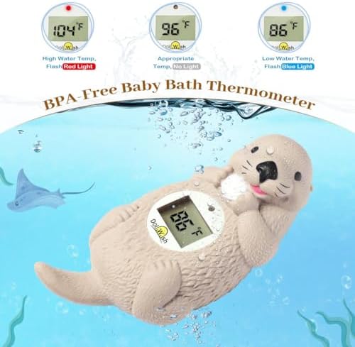 Baby Bath Thermometer for Infants Otter Baby Water Thermometer for Bathtub
