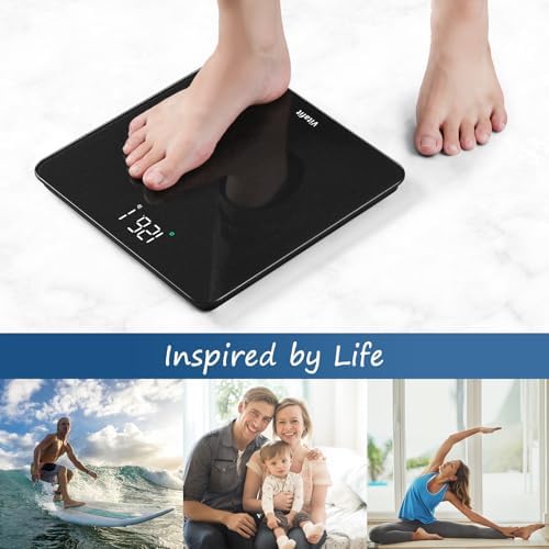 Vitafit Bathroom Scale for Body Weight Accuracy 0.1lb, Weight Scale 400lb