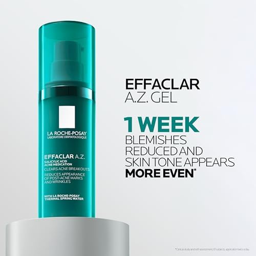 La Roche-Posay Effaclar A.Z. Acne Face Gel with Azelaic Acid, 1.35oz