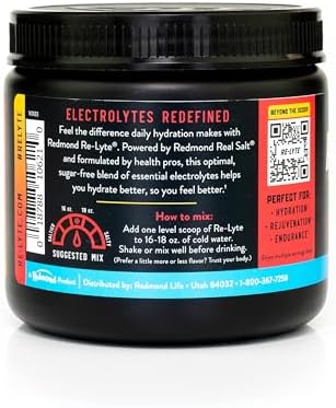 REDMOND Re-Lyte Sugar Free Electrolyte Powder Mix (Strawberry Lemonade)