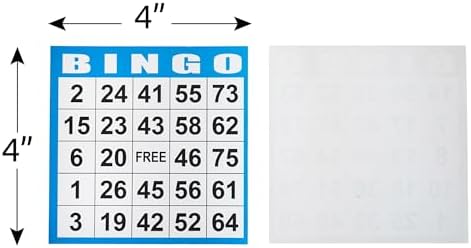SEETOOOGAMES Bingo Paper Game Cards - 1 Card - 100 Books of 5 Sheets