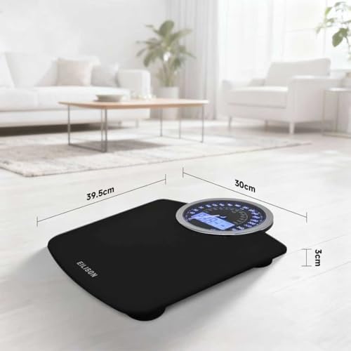 EILISON 2-in-1 Digital & Analog Bathroom Scale, 400 lbs, Large Display