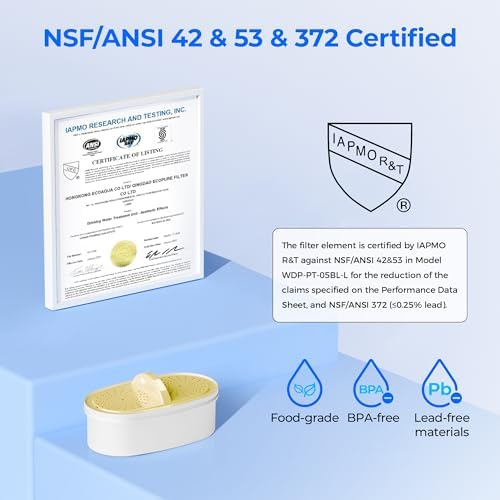 [Genuine] Waterdrop PF01A-P Upgrade NSF 53 & 42 & 372 Certified Filter