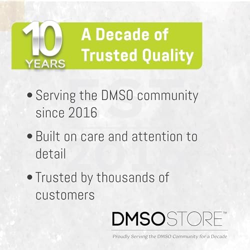 DMSO 3 oz. Roll-on Non-diluted 99.995% Low Odor Pharma Grade Dimethyl Sulfoxide Liquid