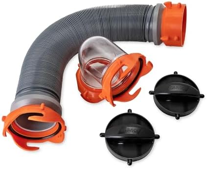 Camco Heavy-Duty RV Tote Tank Sewer Hose Kit - Made in the USA