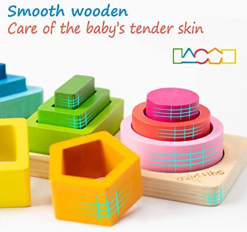 Symdiro Montessori Toys for 1-3 Year Old Boys & Girls, Sensory Learning Set