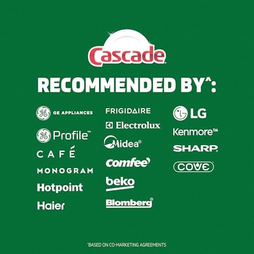 Cascade Free & Clear Dishwasher Detergent Liquid Gel, Dish Detergent, Dishwasher Soap, Lemon, 75oz