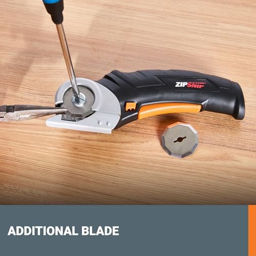 WORX Cordless Fabric & Cardboard Cutting Scissors, 4V ZipSnip, WX082L.2