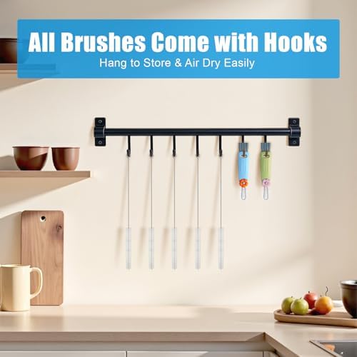 3-in-1 Lid Cleaning Brush Set, Multifunctional Bottle Cleaning Brush