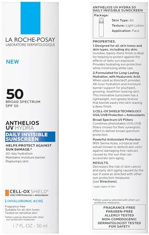 La Roche-Posay Anthelios UV Daily Invisible Sunscreen SPF 50, 3 Formulas