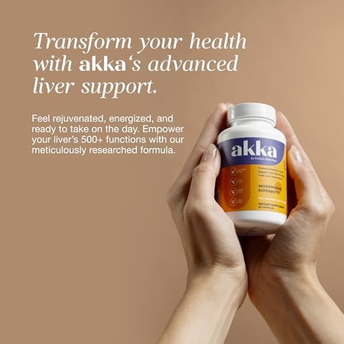 AKKA Akkermansia Probiotic, Liver Cleanse, Detox & Repair, Non-GMO, 60 Caps