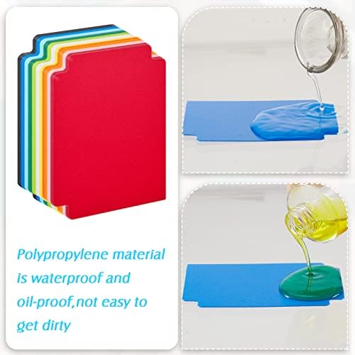 50 Pcs Card Dividers Plastic Tabs Compatible with TCG,Multicolor
