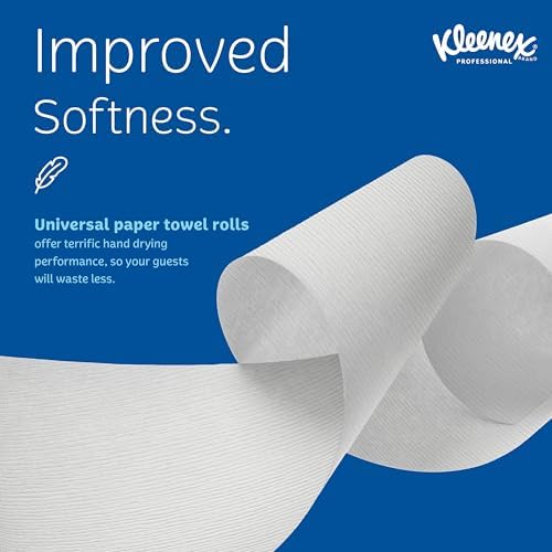 Kleenex Professional Hard Roll Paper Towels, Bulk, 6 Rolls x 600' (50606)