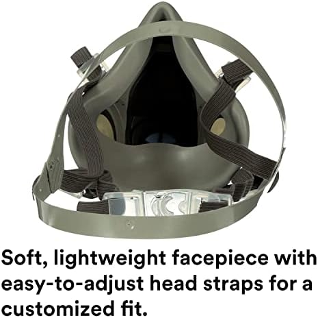 3M 6200 Half Mask for Use With 6000 Series Cartridges, Face Piece