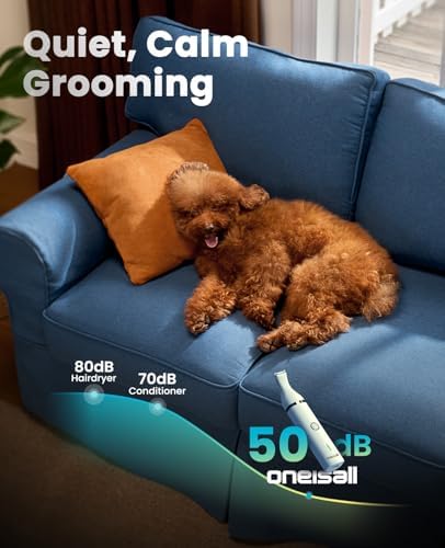 oneisall Dog Paw Trimmer, Small Dog Clippers with Double Blades