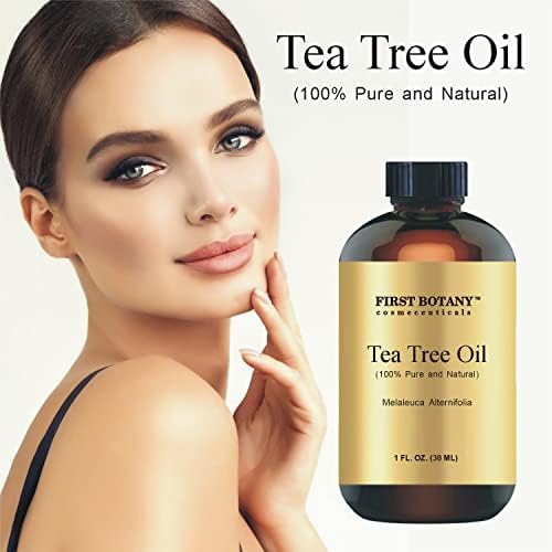 First Botany, 100% Pure Australian Tea Tree Essential Oil with high conc. of Terpinen - A Known Solution to Help in Fighting Acne, Toenail Issues, Dandruff. (1 fl oz)