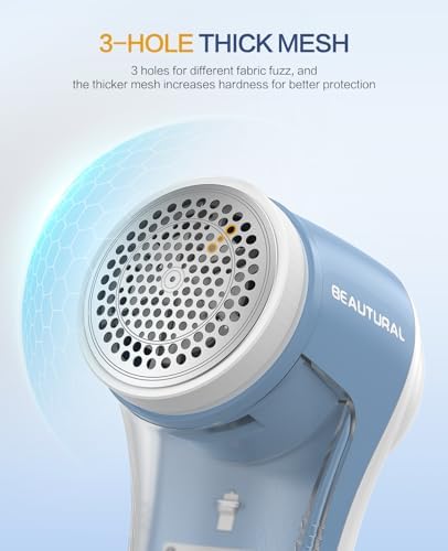 BEAUTURAL Fabric Shaver and Lint Remover, Rechargeable Sweater Defuzzer